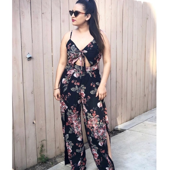 Pants - Lana Floral Jumpsuit Pants - Lana Floral Jumpsuit